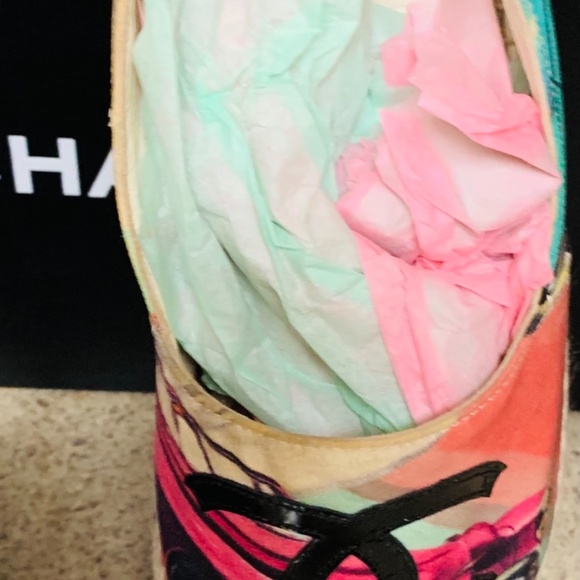 💯 Chanel Espadrilles Paris Canvas - Picture 6 of 7